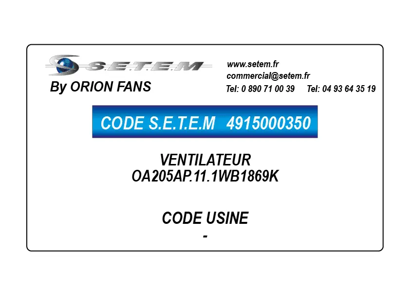 4915000350-VENTILATEUR ORION OA205AP.11.1WB1869K