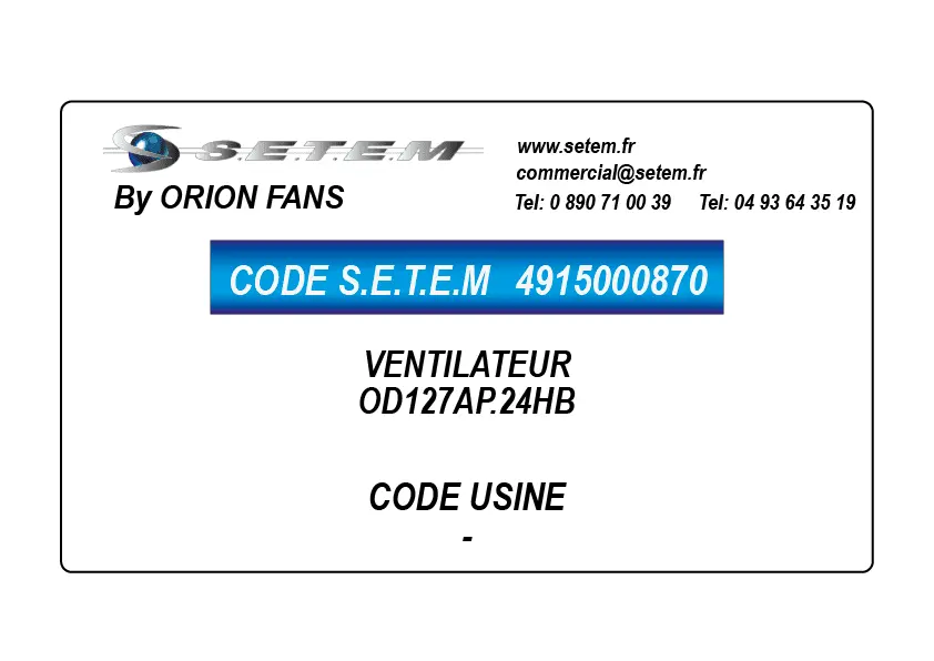 4915000870-VENTILATEUR ORION OD127AP.24HB