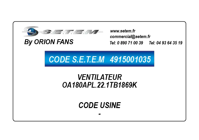 4915001035-VENTILATEUR ORION OA180APL.22.1TB1869K
