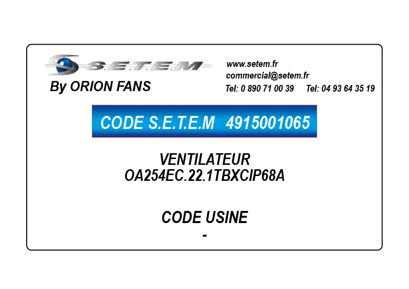 4915001065-VENTILATEUR ORION OA254EC.22.1TBXCIP68A