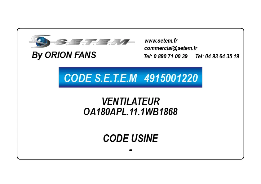 4915001220-VENTILATEUR ORION OA180APL.11.1WB1868