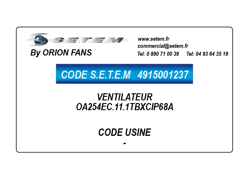 4915001237-VENTILATEUR ORION OA254EC.11.1TBXCIP68A