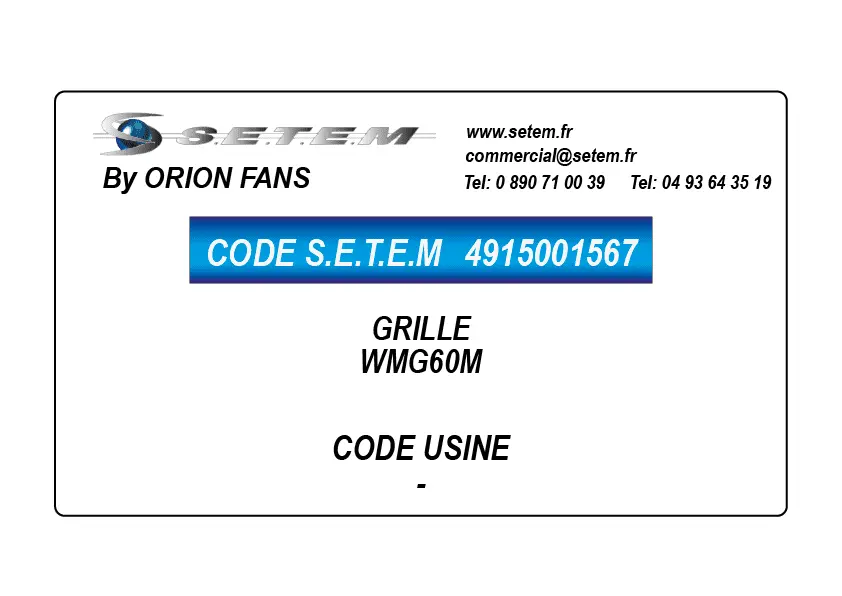 4915001567-GRILLE ORION WMG60M