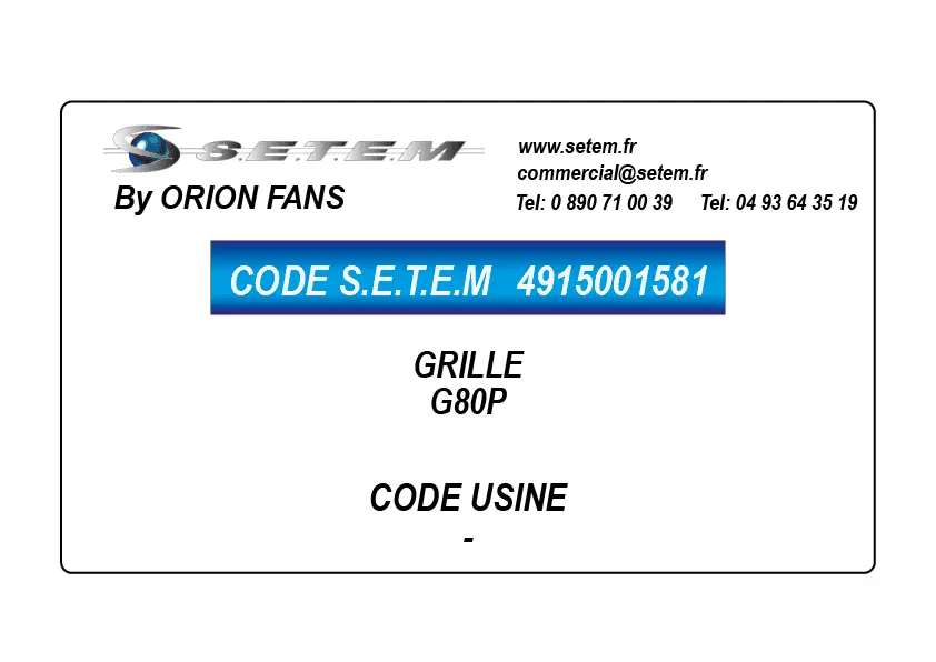 4915001581-GRILLE ORION G80P