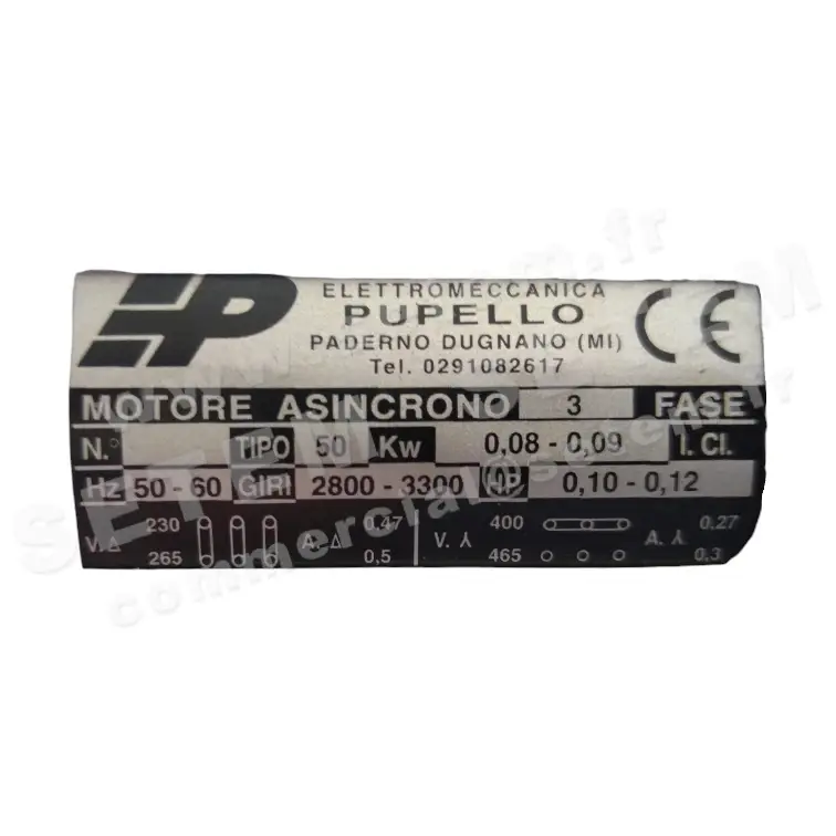 5149000010-MOTEUR PUPELLO 50 0.12KW 2P M230V B5 3