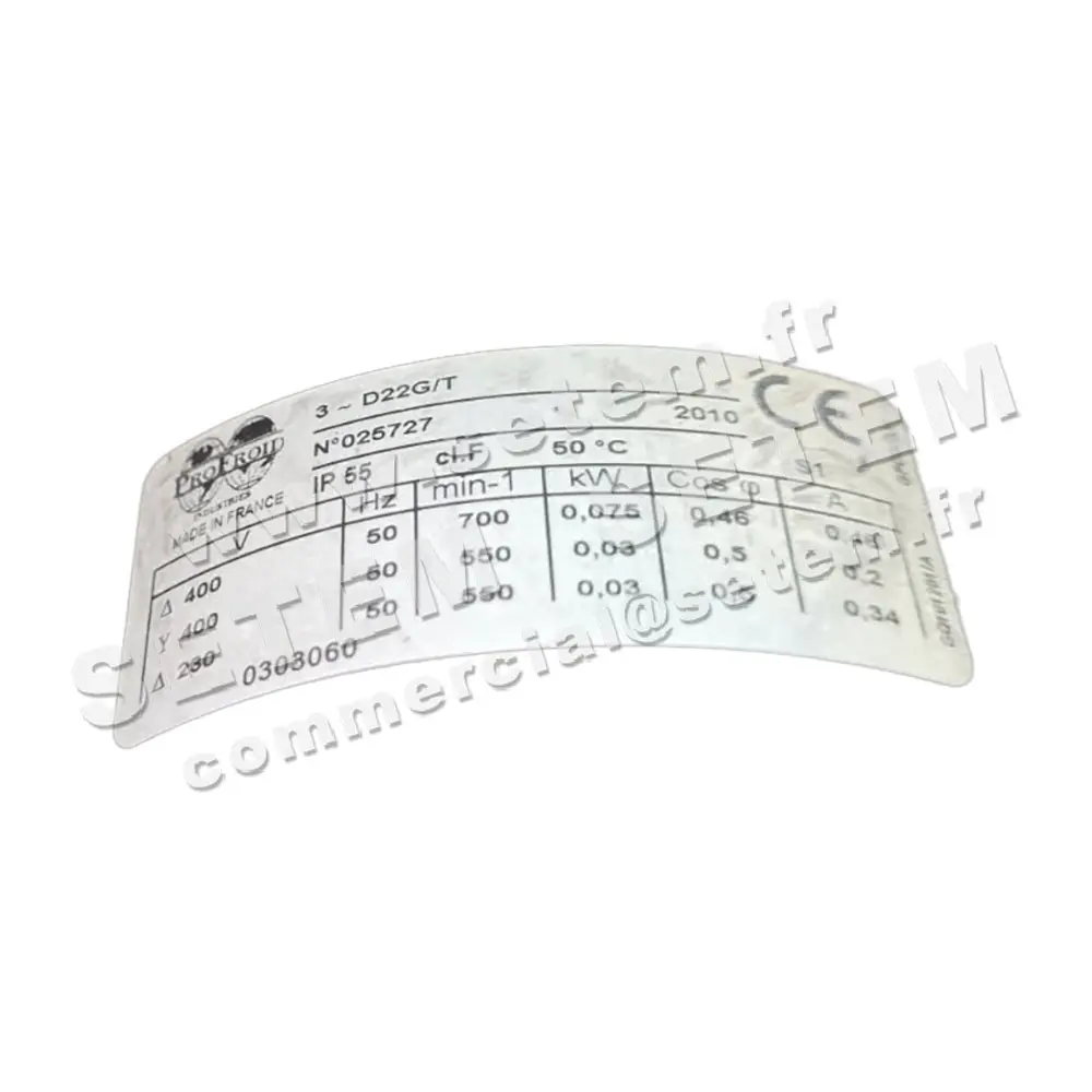 5167000060-MOTEUR ‌‌PROFROID D22G/T 75/30W 8/12P *0303060*