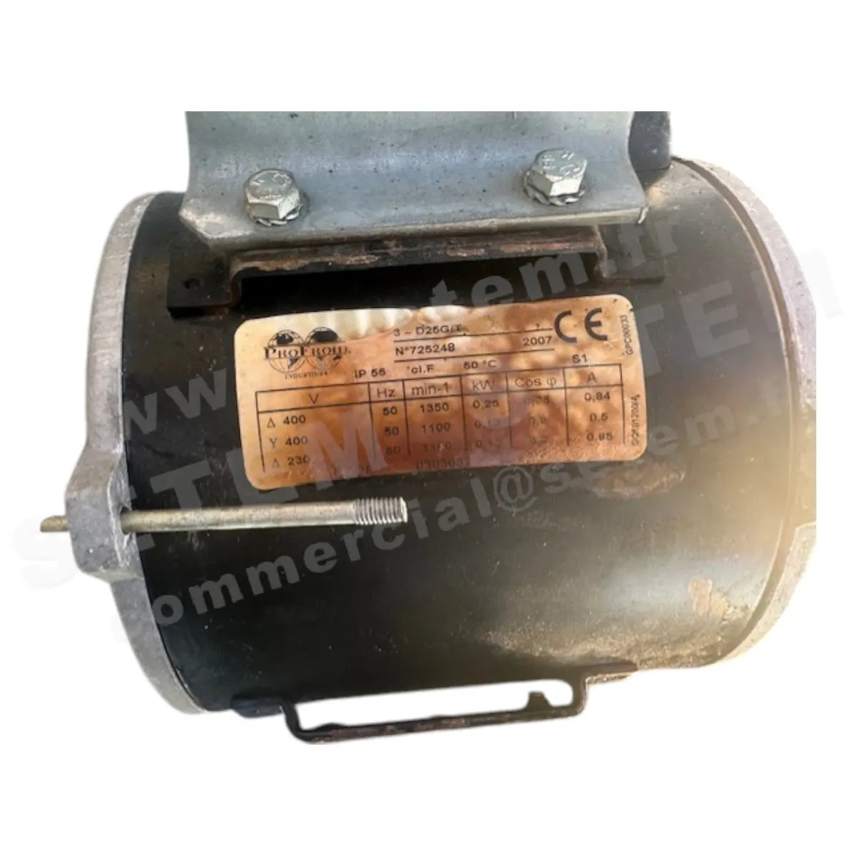 5167000333-MOTEUR PROFROID D25G/T 0.25/0.12KW 1350/1100RPM T400/230V *0303032*