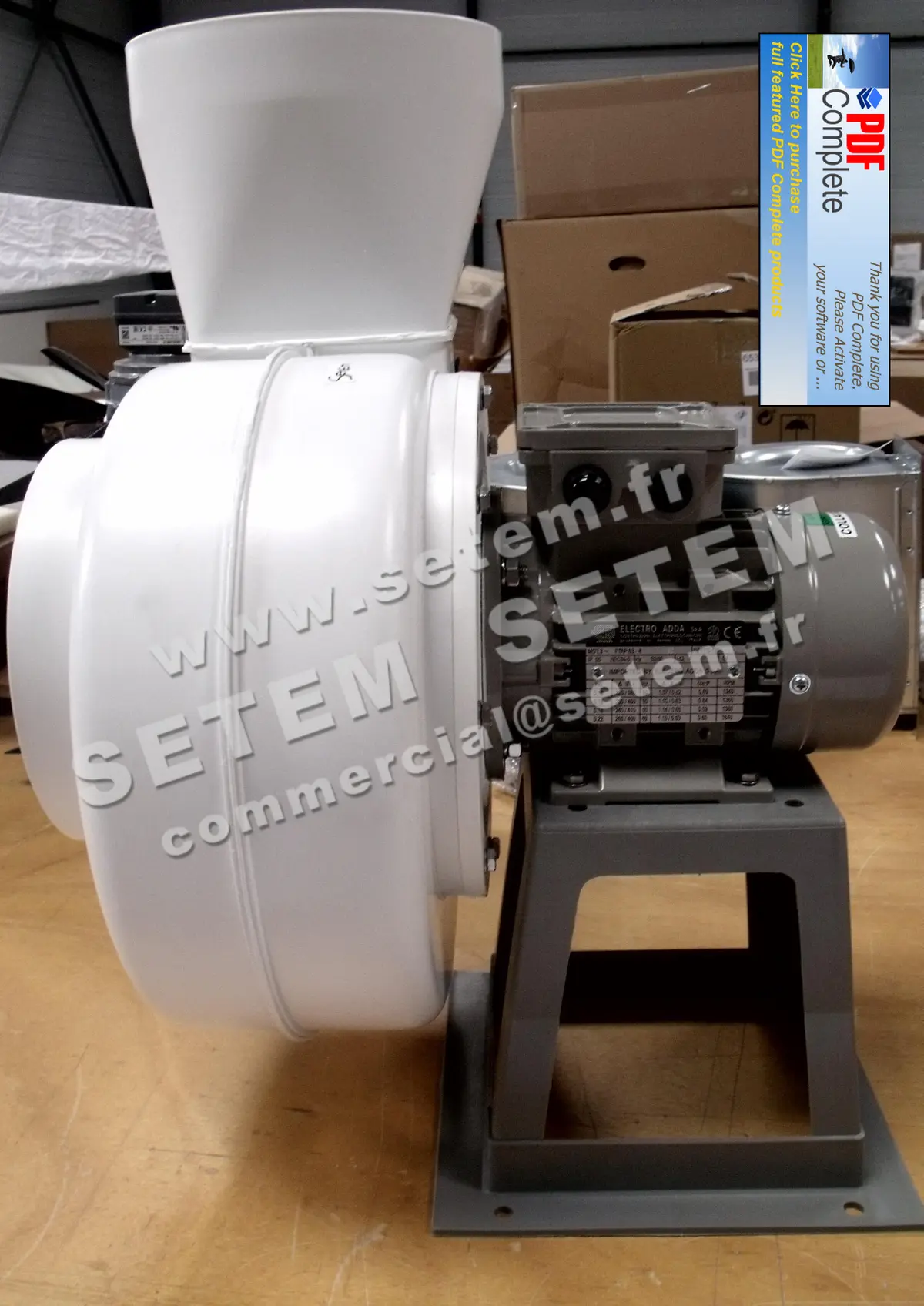 5179003020-VENTILATEUR PLASTIFER VSB20PP A LG 0° 0.18KW 4P T230/400V