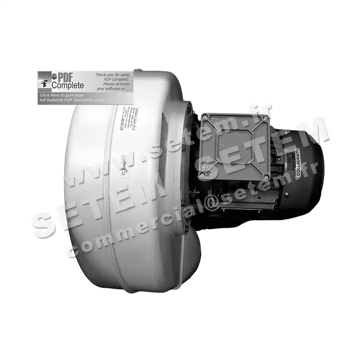5179003034-VENTILATEUR PLASTIFER VSB20PP A LG 180° 1.10KW 2P T230/400V
