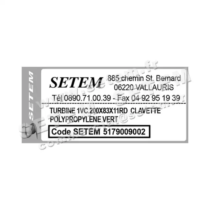 5179009002-TURBINE PLASTIFER 1VC.200X83X11RD POLYPROPYLENE VERT 3