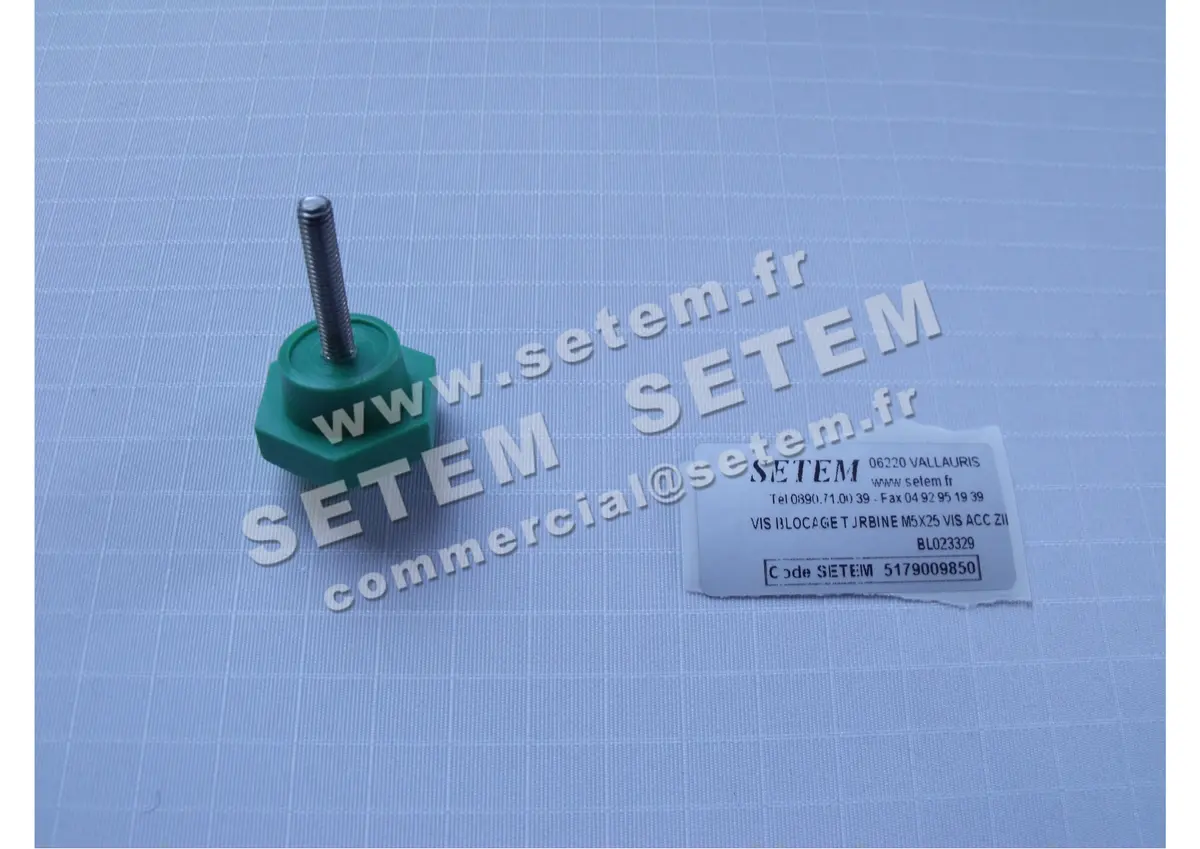 5179009850-VIS BLOCAGE TURBINE PLASTIFER M5X25 VIS ACC ZIN TETE PP