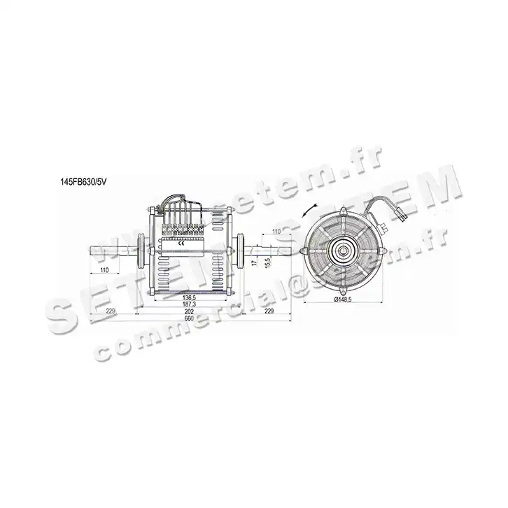 5322003002-MOTEUR POLESTAR 145FB630/5V 2
