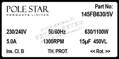5322003002-MOTEUR POLESTAR 145FB630/5V 2
