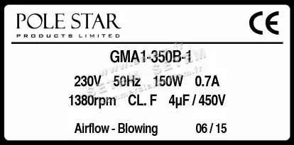 5322003015-VENTILATEUR POLESTAR GMA1-350B-1 2