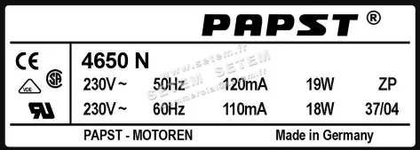 5324500140-VENTILATEUR PAPST 4650N 2
