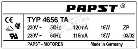 5324500661-VENTILATEUR PAPST 4656TA 2