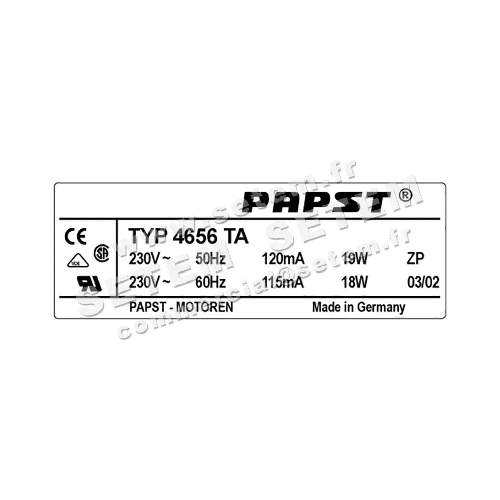 5324500661-VENTILATEUR PAPST 4656TA 2