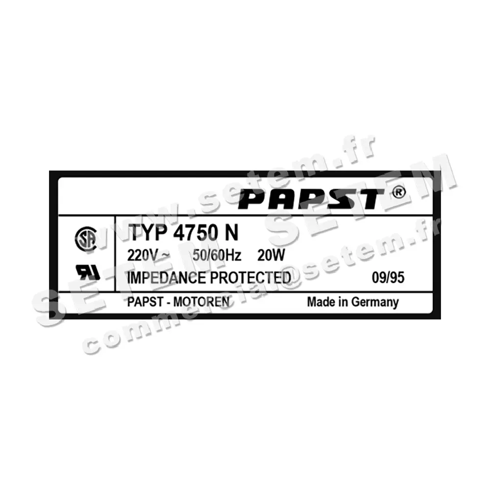 5324500664-VENTILATEUR PAPST 4750N 2
