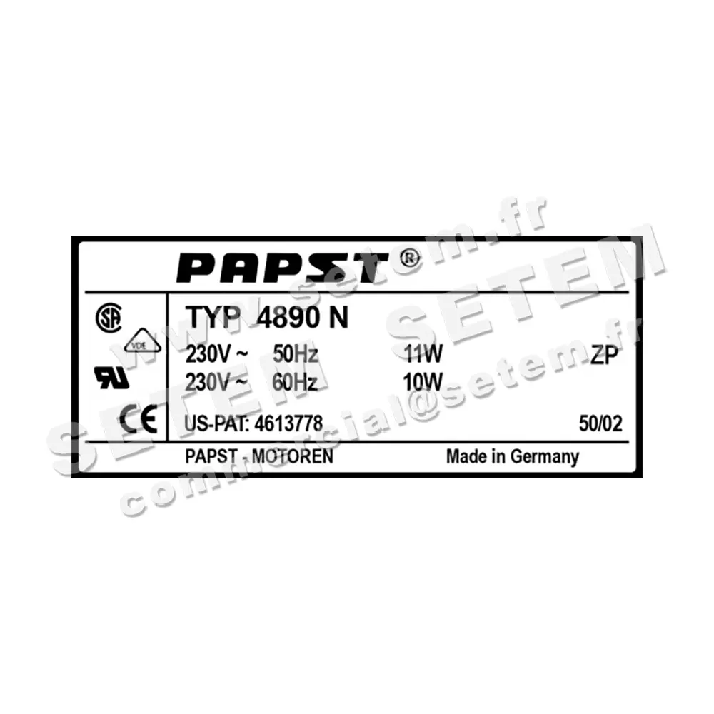 5324500669-VENTILATEUR PAPST 4890N 2