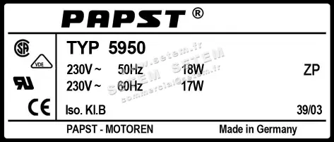 5324500678-VENTILATEUR PAPST 5950 2