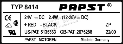 5324500724-VENTILATEUR PAPST 8414 2