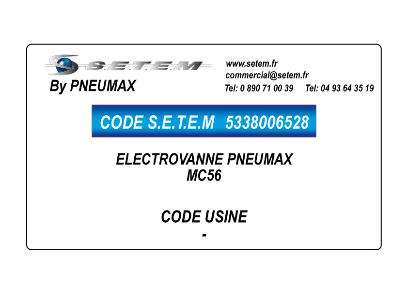 5338006528-ELECTROVANNE PNEUMAX MC56