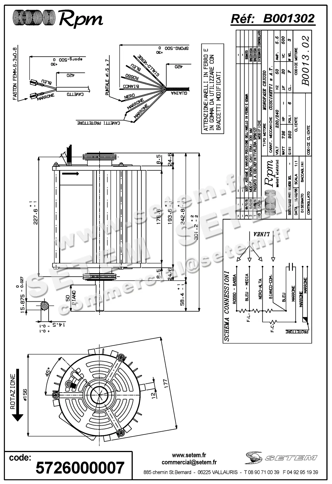 5726000007-MOTEUR RPM B001302 2