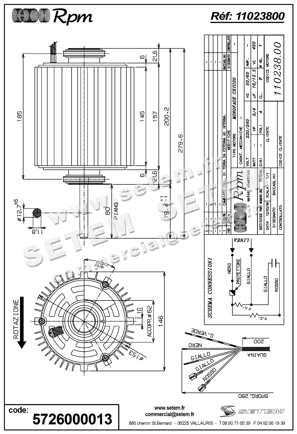 5726000013-MOTEUR RPM 11023800