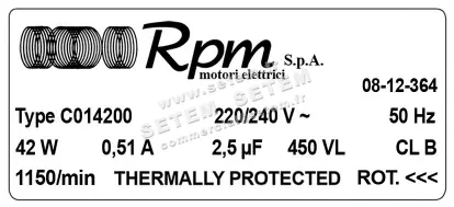 5726000015-MOTEUR RPM C014200 3