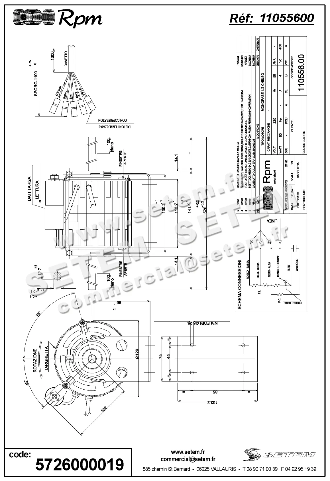 5726000019-MOTEUR RPM 11055600 2
