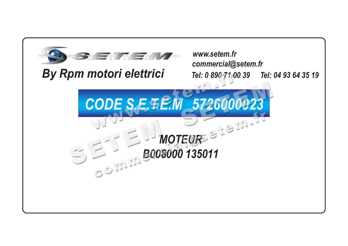 5726000023-MOTEUR RPM B008000 "135011" 4