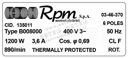 5726000023-MOTEUR RPM B008000 "135011" 3