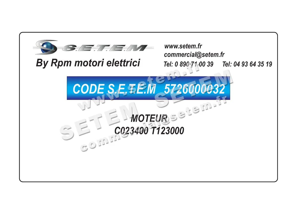 5726000032-MOTEUR RPM C023400 "T123000" 4
