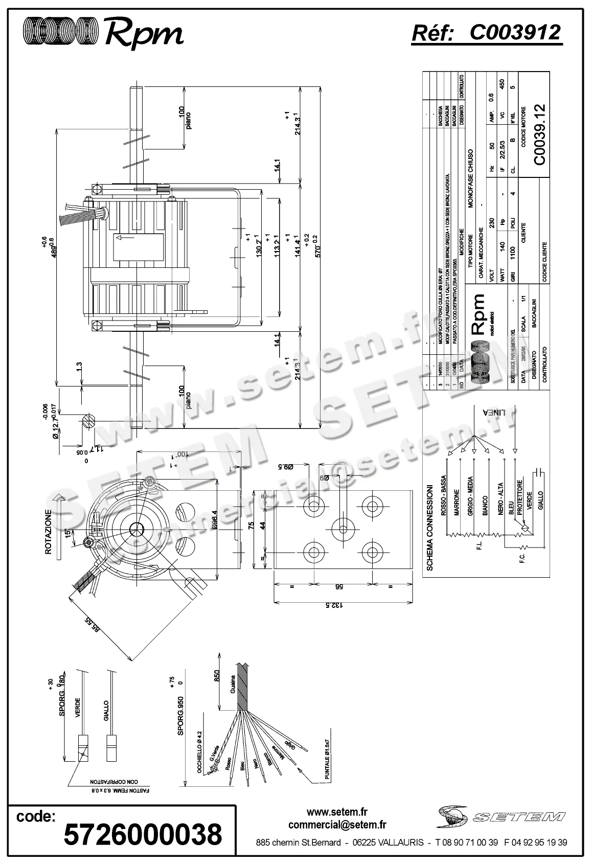 5726000038-MOTEUR RPM C003912 2