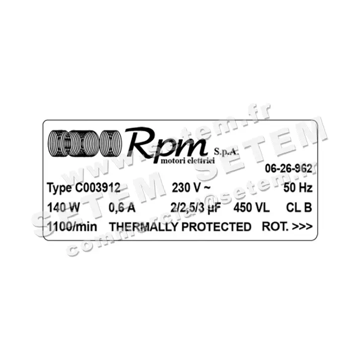 5726000038-MOTEUR RPM C003912 3