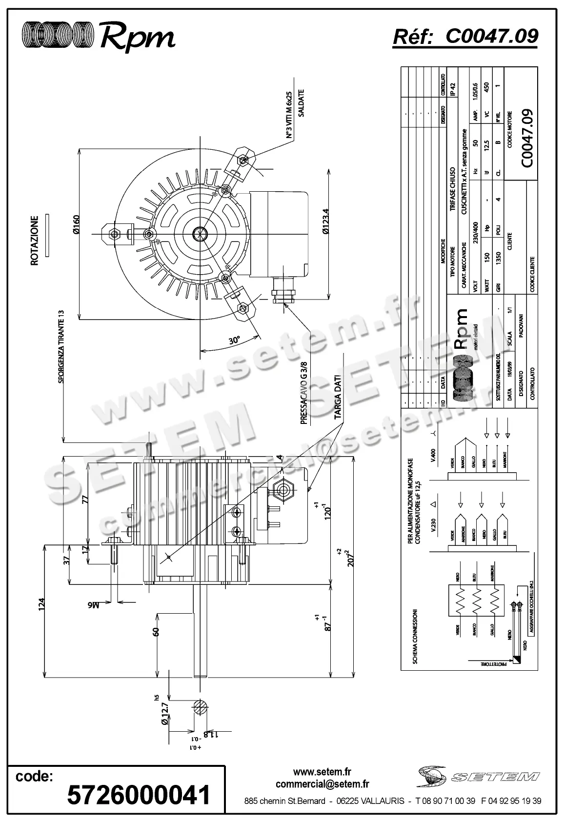 5726000041-MOTEUR RPM C004709 2
