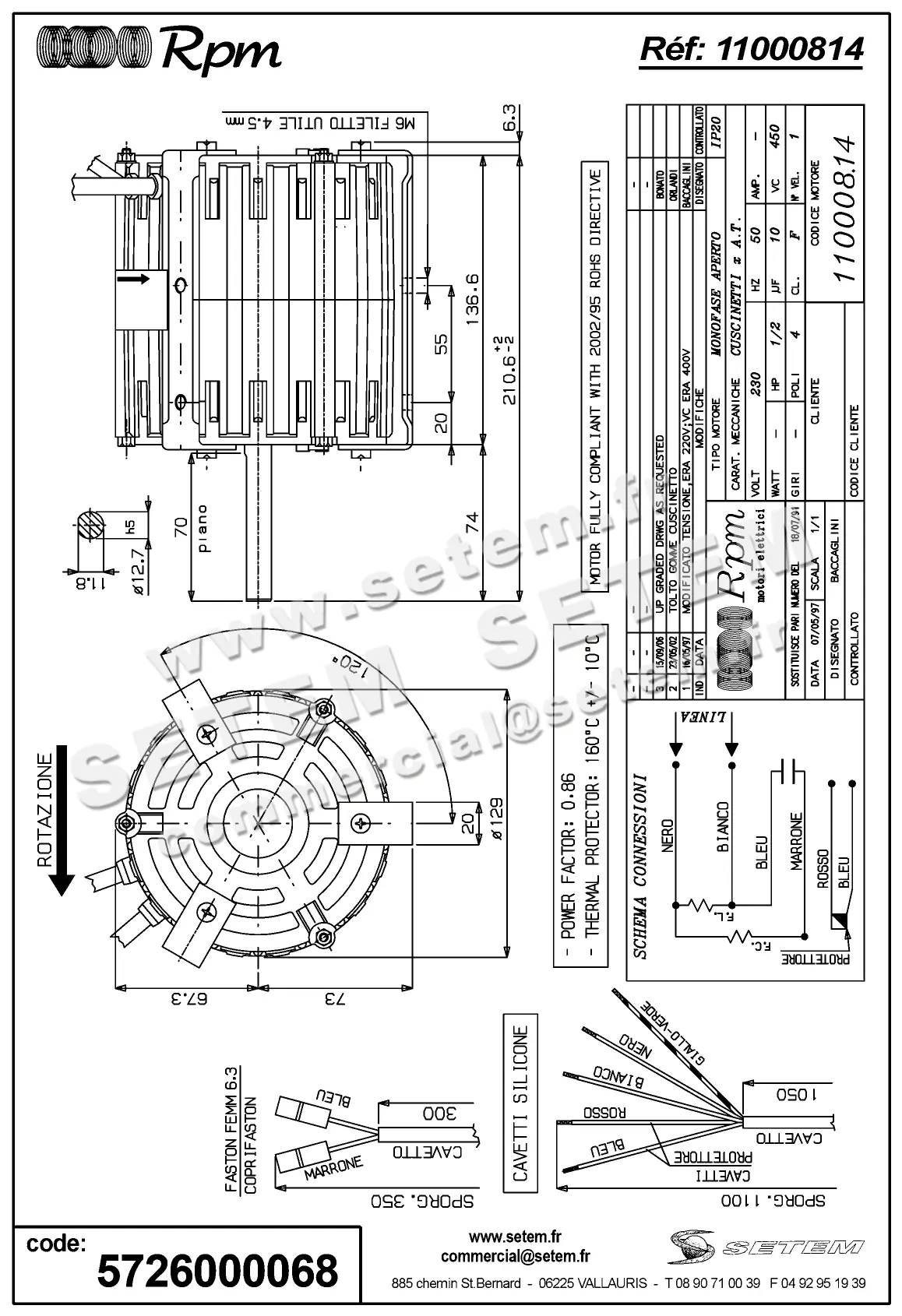 5726000068-MOTEUR RPM 11000814
