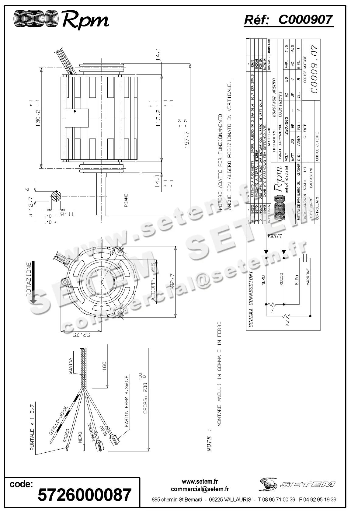 5726000087-MOTEUR RPM C000907
