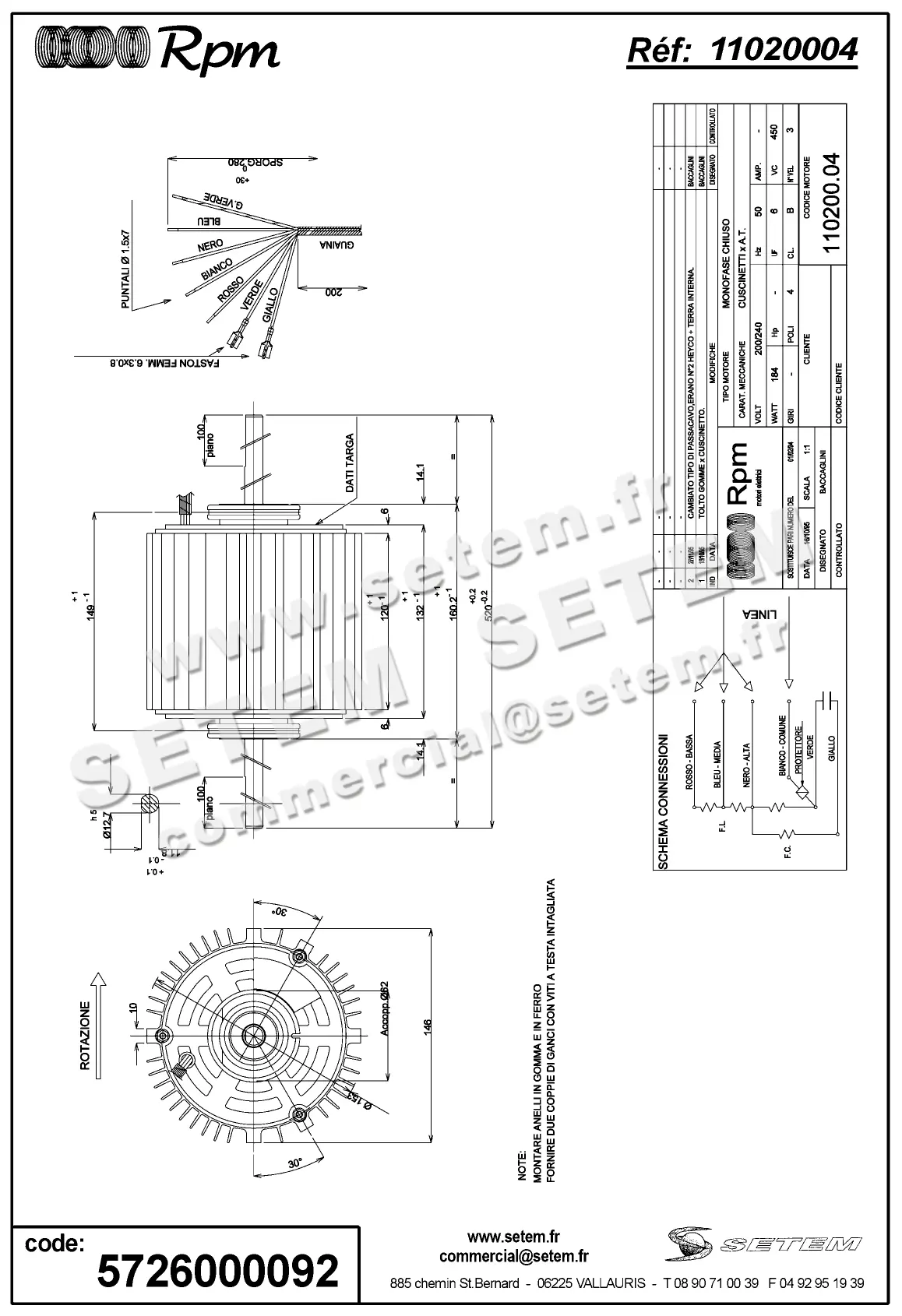 5726000092-MOTEUR RPM 11020004 2