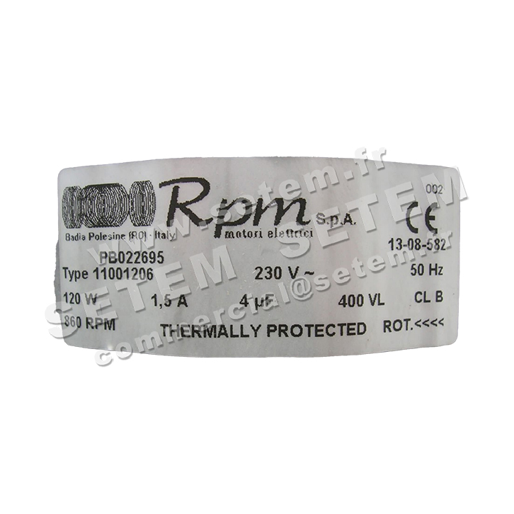 5726000107-MOTEUR RPM 11001206 "PB022695" 5