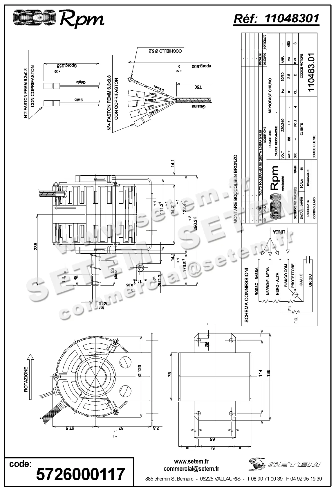 5726000117-MOTEUR RPM 11048301 "823478640" 2