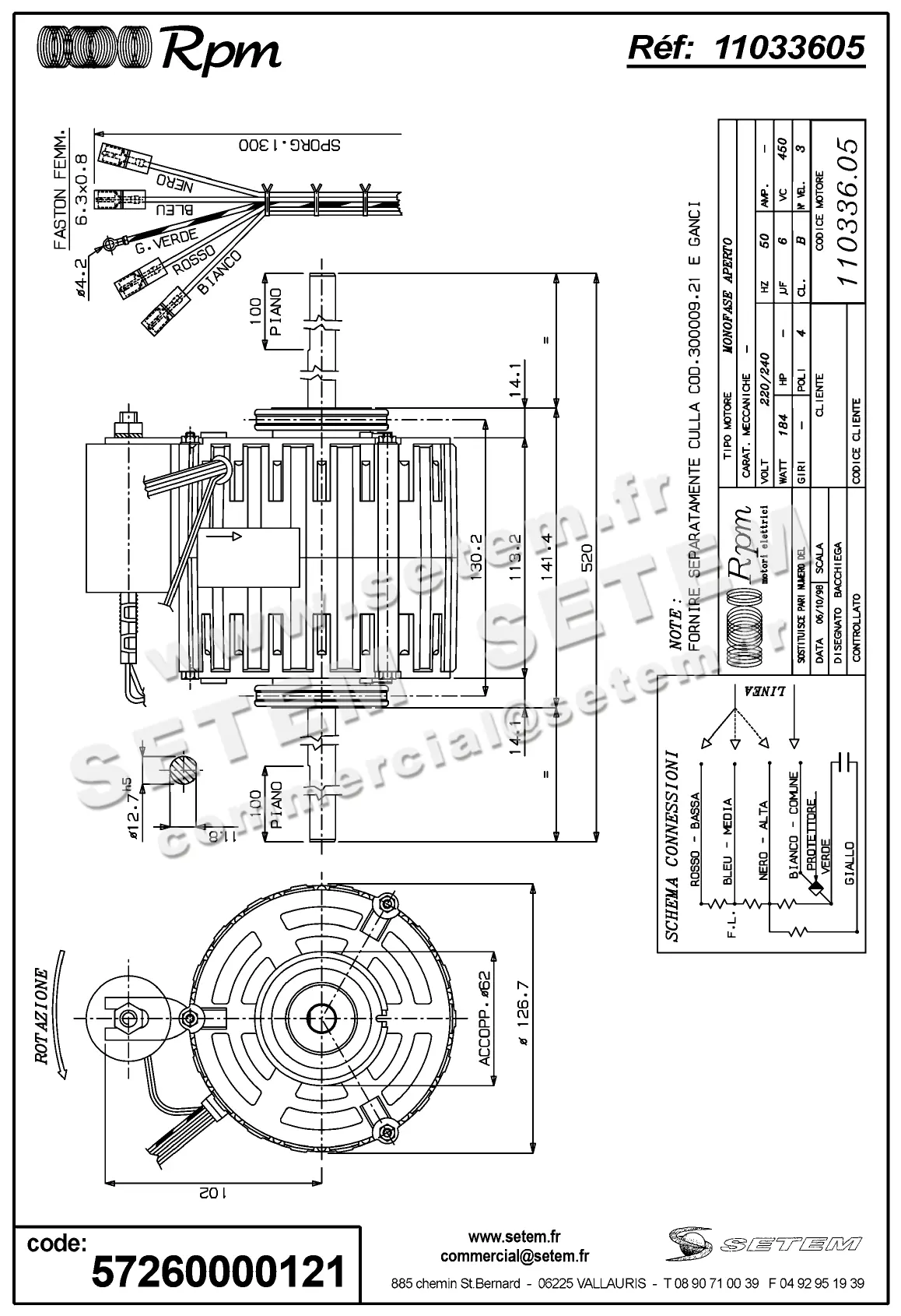 5726000121-MOTEUR RPM 11033605 2