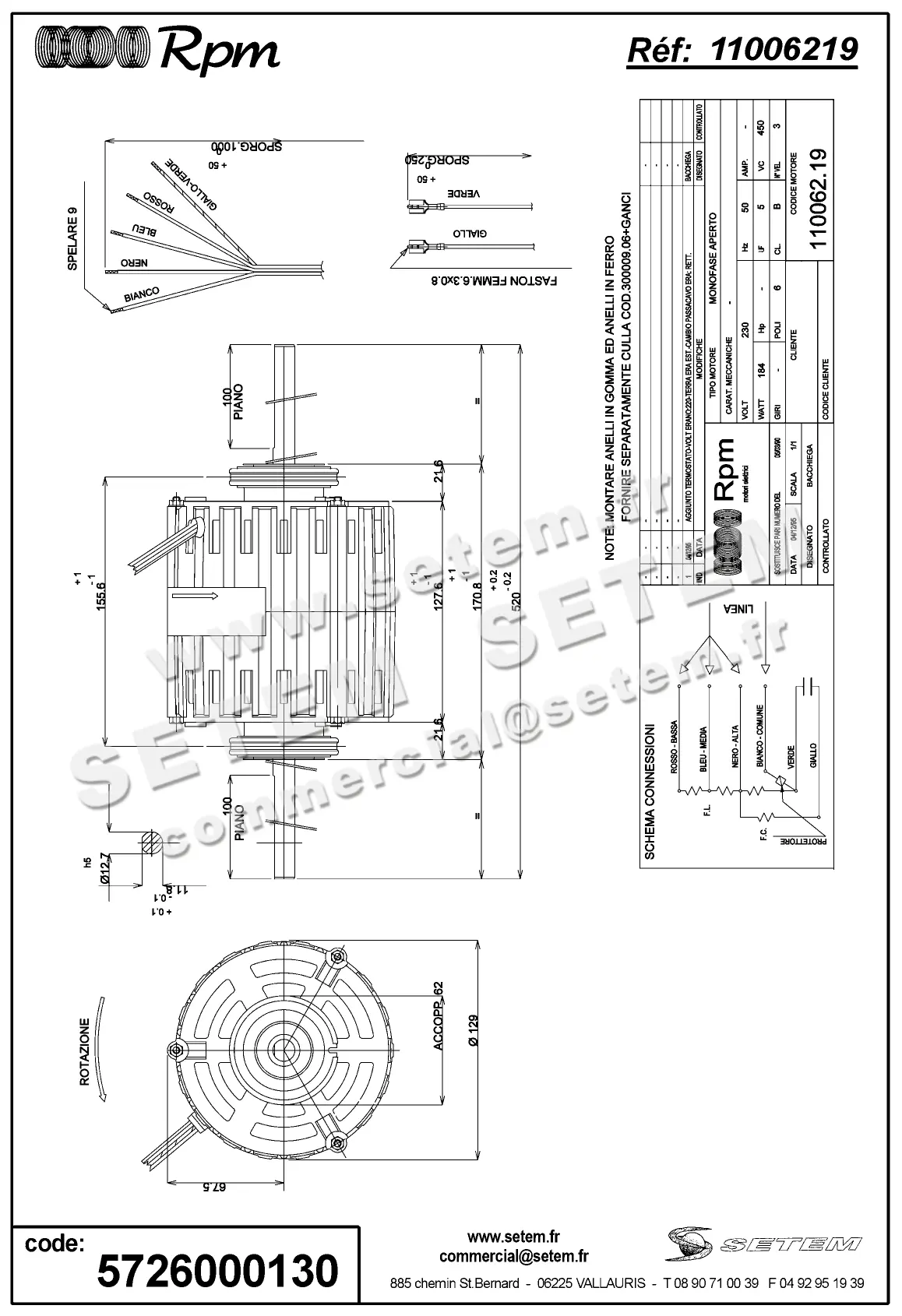 5726000130-MOTEUR RPM 11006219 2