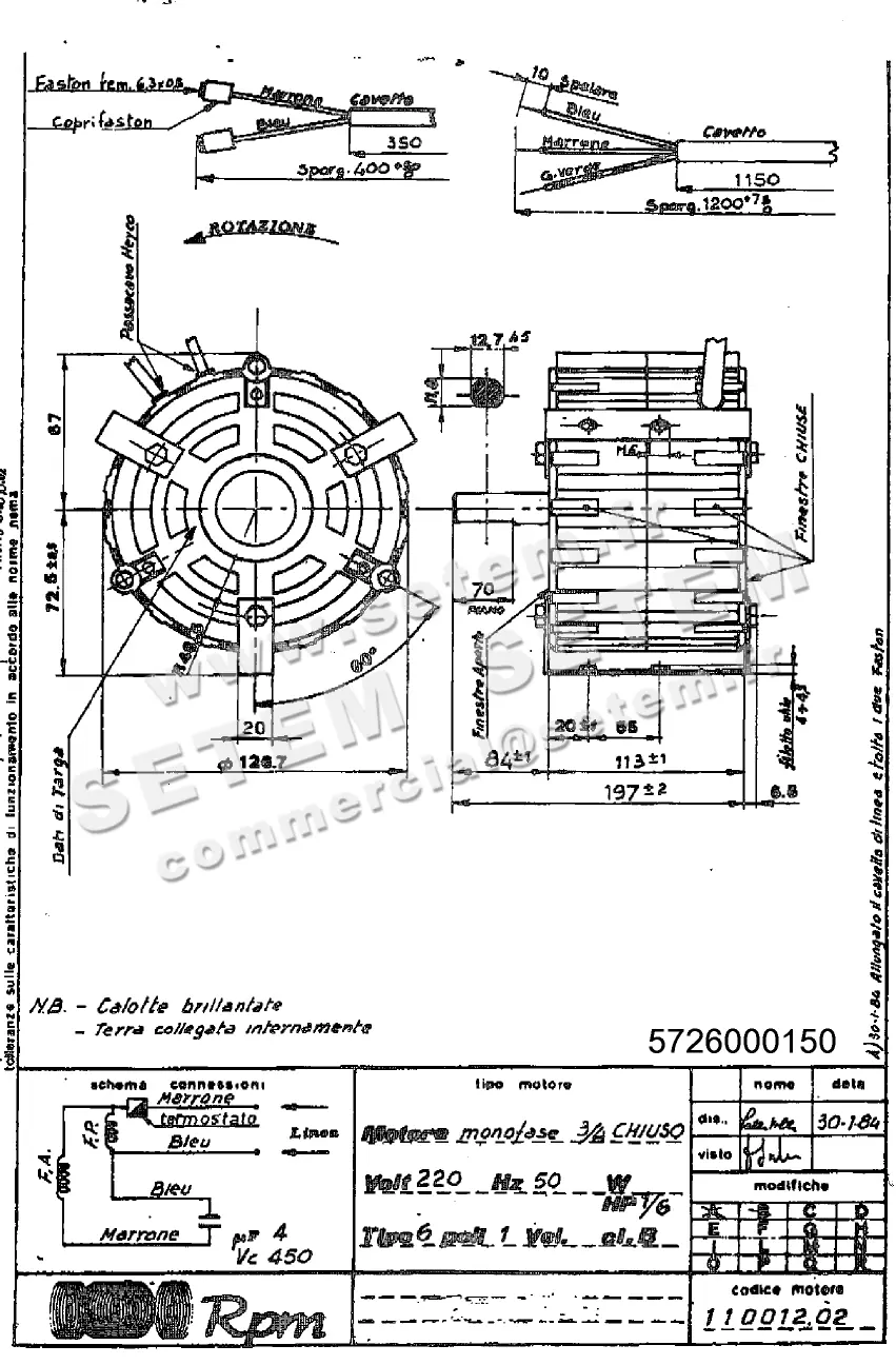5726000150-MOTEUR RPM 11001202