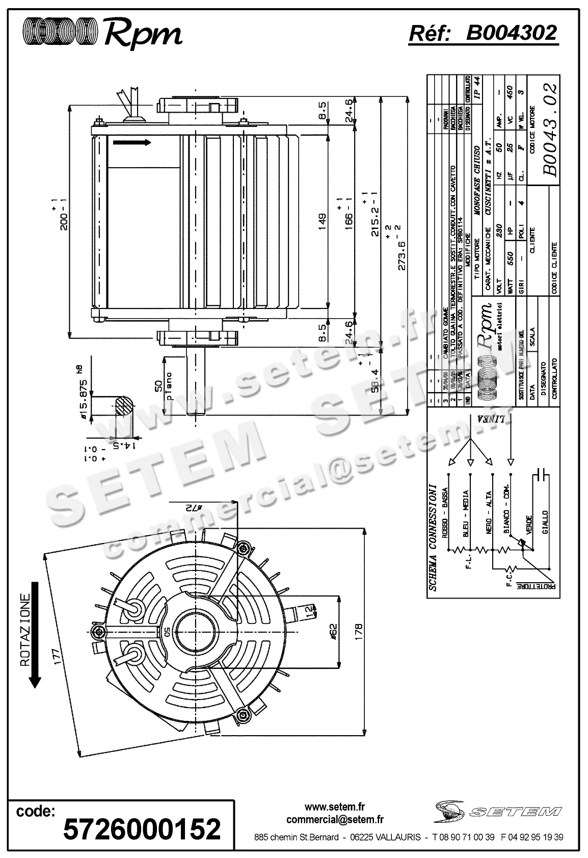 5726000152-MOTEUR RPM B004302