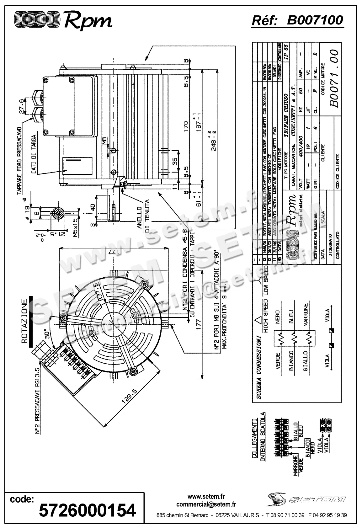 5726000154-MOTEUR RPM B007100