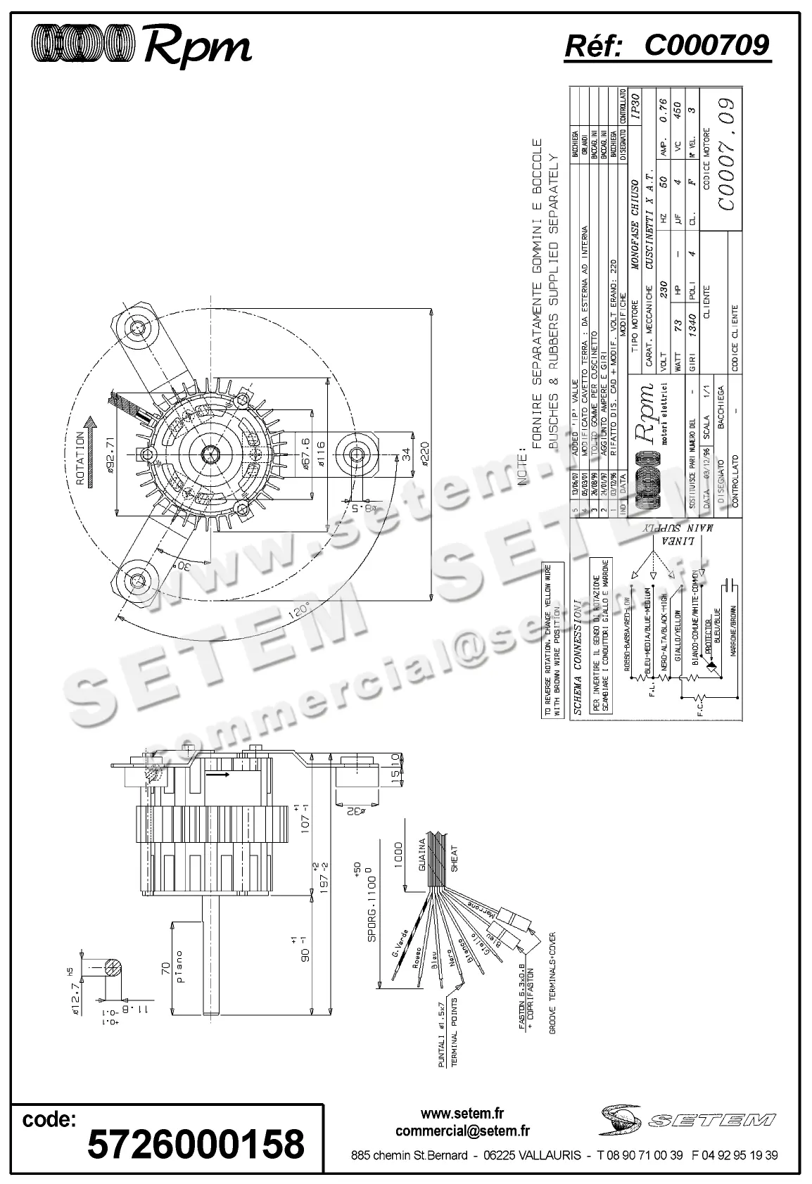 5726000158-MOTEUR RPM C000709