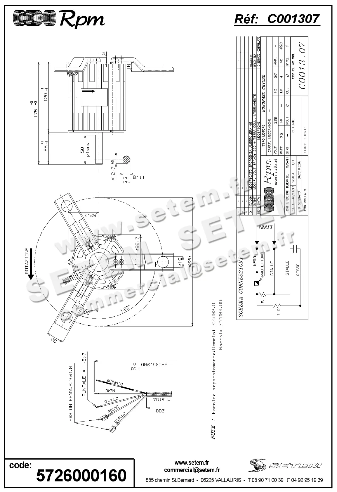 5726000160-MOTEUR RPM C001307