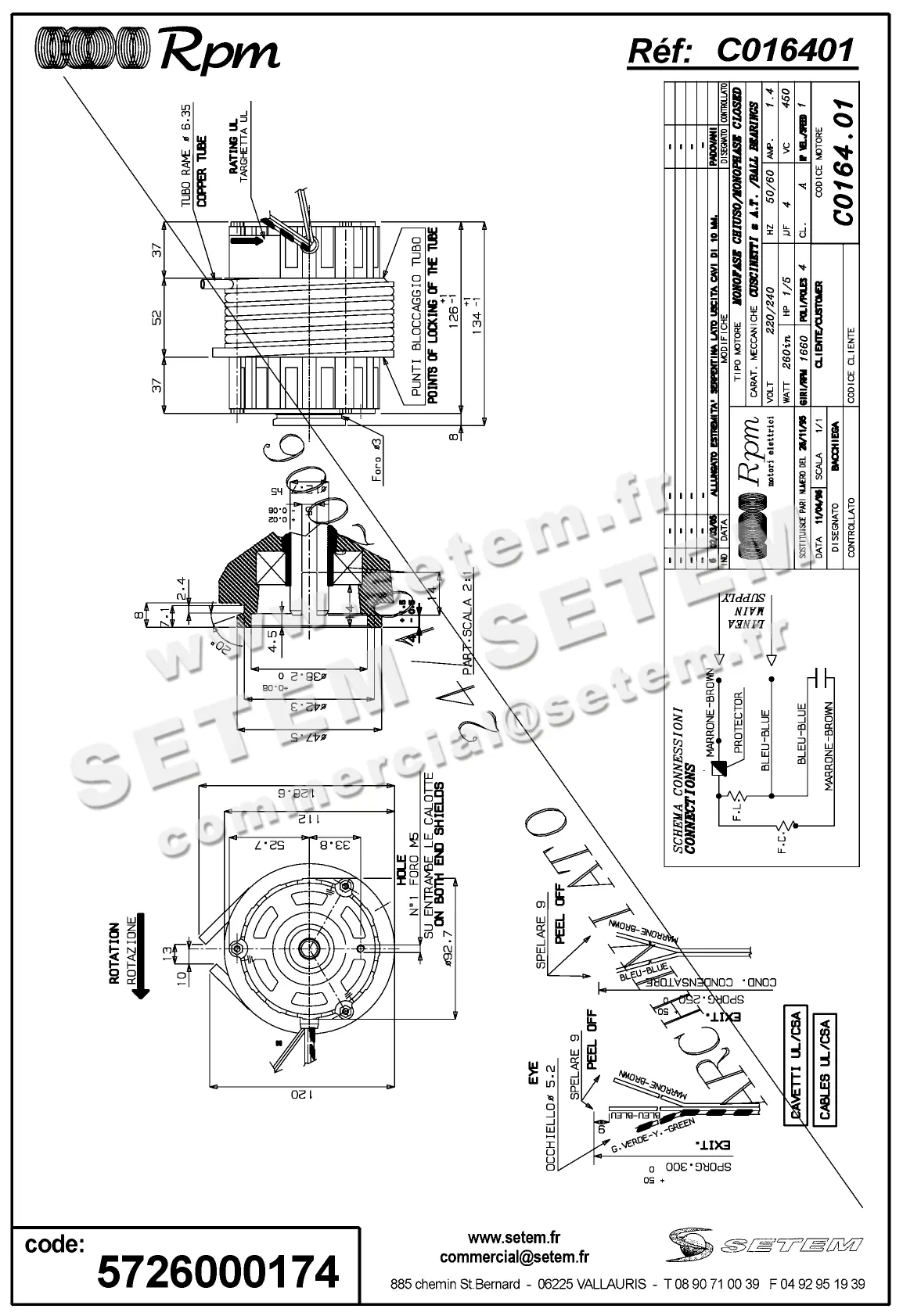 5726000174-MOTEUR RPM C016401