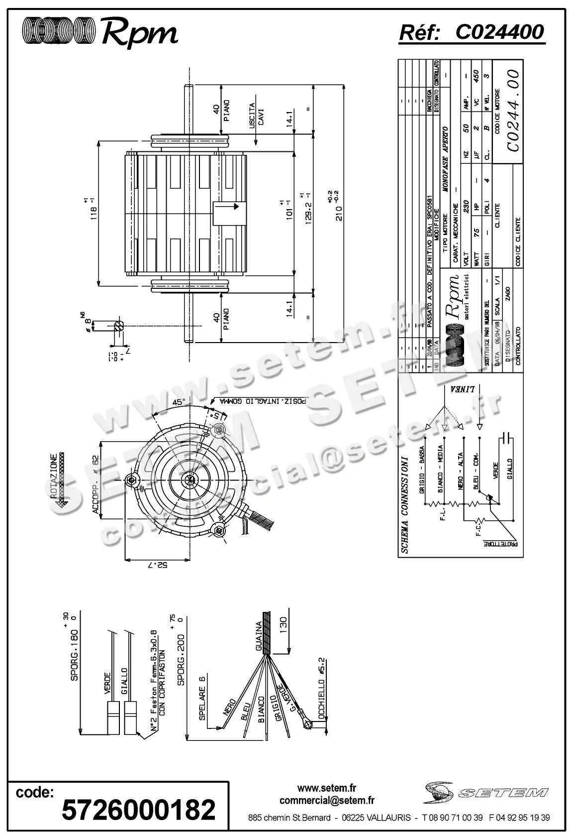 5726000182-MOTEUR RPM C024400